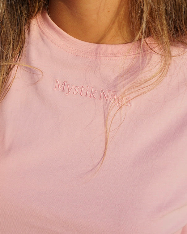 Lotus Mystik Nāga Crew Neck - Soft Pink